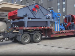 1845J一200洗砂脫水一體機、GT15*50滾筒篩發(fā)往湖北